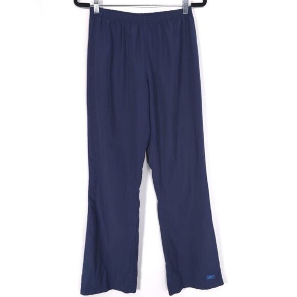 Reebok Vintage Track Pants SMALL Navy Straight Unisex Y2K 90's - Picture 1 of 9